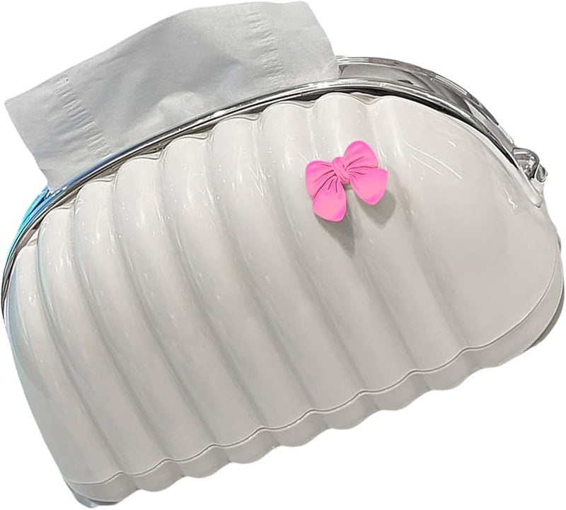 Bow Color Rabbit Design Tissue Box Holder for Home and Office Use - Image 4